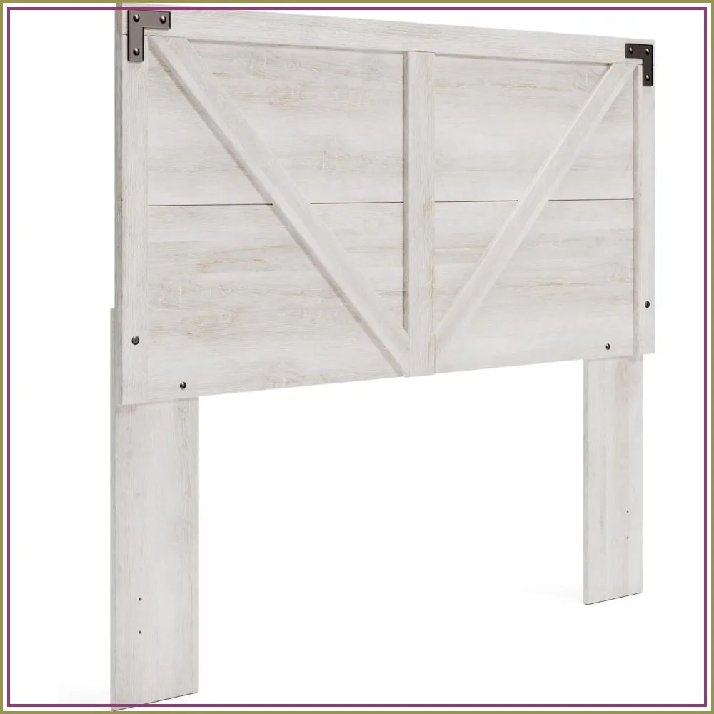 Modern Farmhouse Queen Headboard, Whitewash, Rustic Gray Planked Finish
Modern Farmhouse Queen Headboard, Whitewash, Rustic Gray Planked Finish