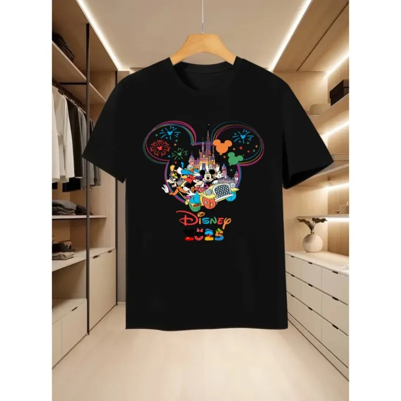Disney Men's Fashion Cartoon Colorful Graphic Print Cotton T-shirt Comfortable and Fashionable Men's Father's Day Gift
Disney Men's Fashion Cartoon Colorful Graphic Print Cotton T-shirt Comfortable and Fashionable Men's Father's Day Gift
