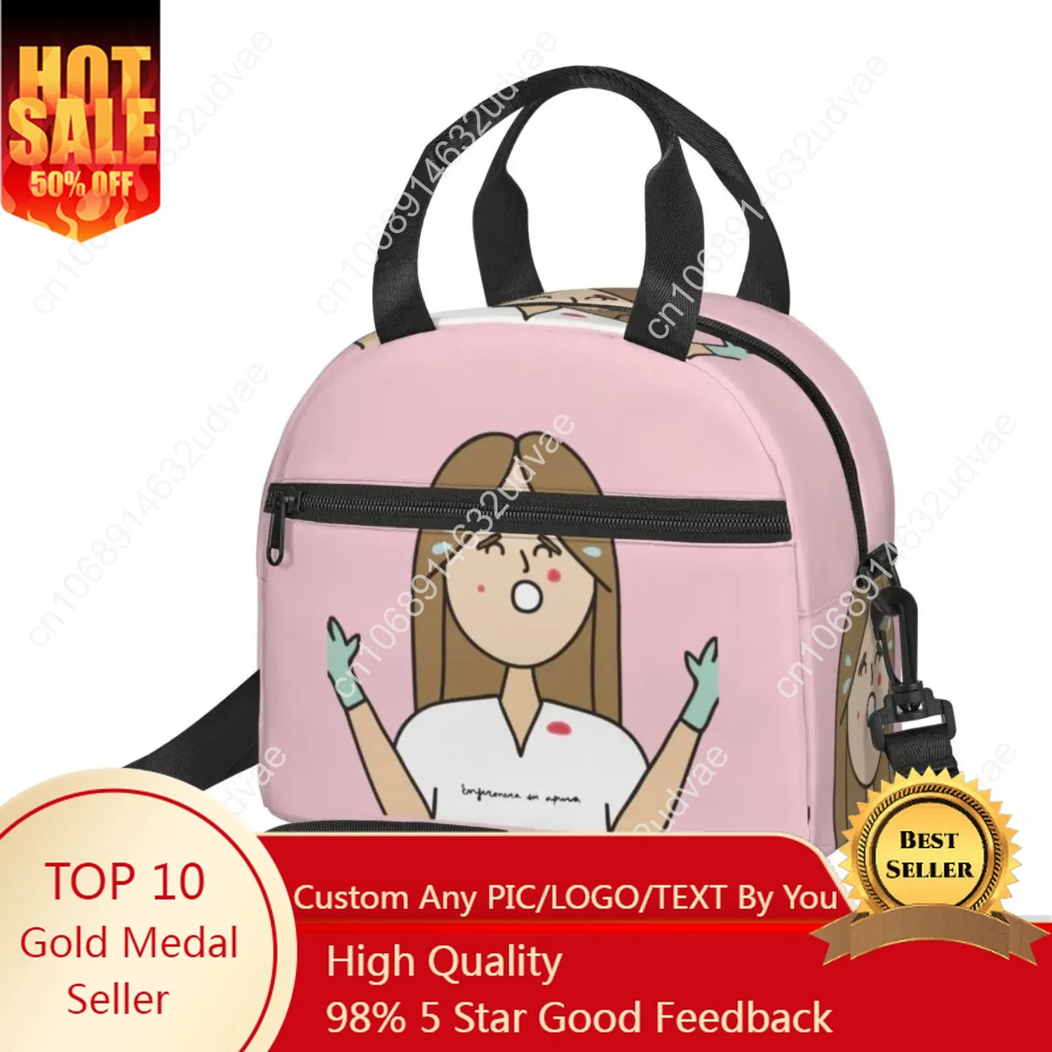 Enfermera En Apuros Insulated Lunch Bag with Adjustable Shoulder Strap Food Container Large Insulated Lunch Box Therm
Enfermera En Apuros Insulated Lunch Bag with Adjustable Shoulder Strap Food Container Large Insulated Lunch Box Therm