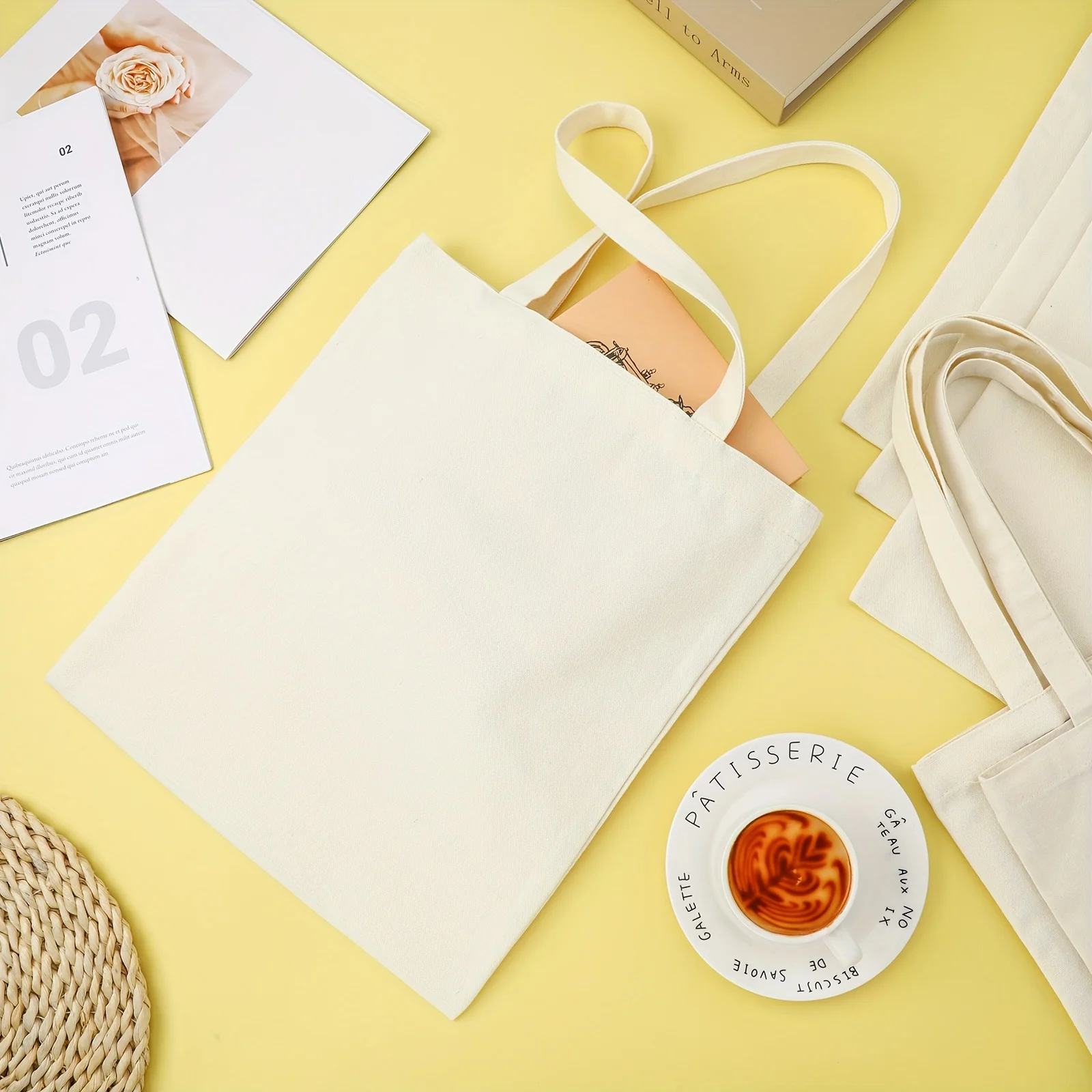 100pcs Canvas Bags Bulk Natural Bags with Handles Plain Polyester Bags for Crafting DIY
100pcs Canvas Bags Bulk Natural Bags with Handles Plain Polyester Bags for Crafting DIY