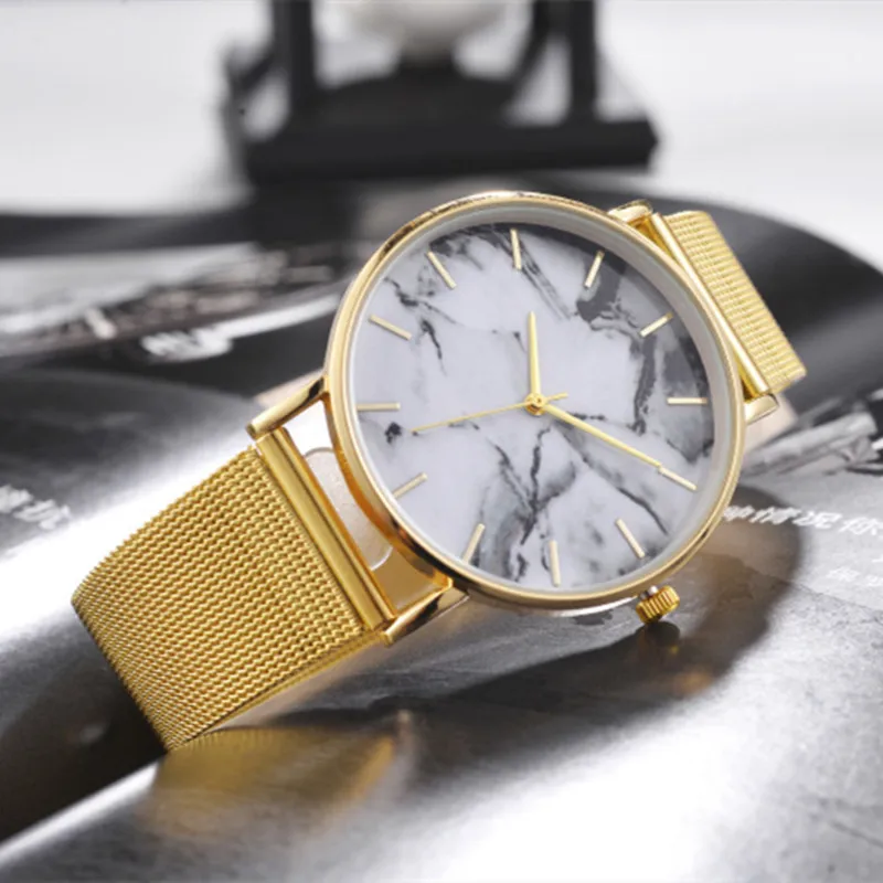 Watch Women Marbling Dress Stainless Steel Band Analog Quartz Wristwatch Fashion Luxury Ladies Rose Gold Watch Clock Analog
Watch Women Marbling Dress Stainless Steel Band Analog Quartz Wristwatch Fashion Luxury Ladies Rose Gold Watch Clock Analog