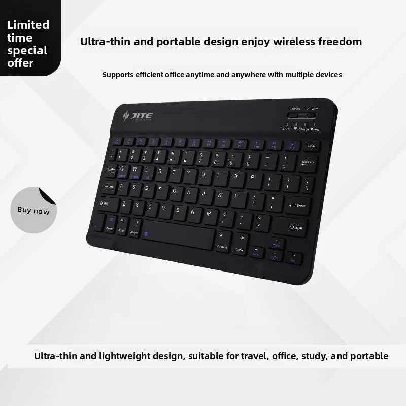 JITE wireless Bluetooth keyboard is a silent wireless charging keyboard suitable for ipad, mobile phones, tablets and computers
JITE wireless Bluetooth keyboard is a silent wireless charging keyboard suitable for ipad, mobile phones, tablets and computers