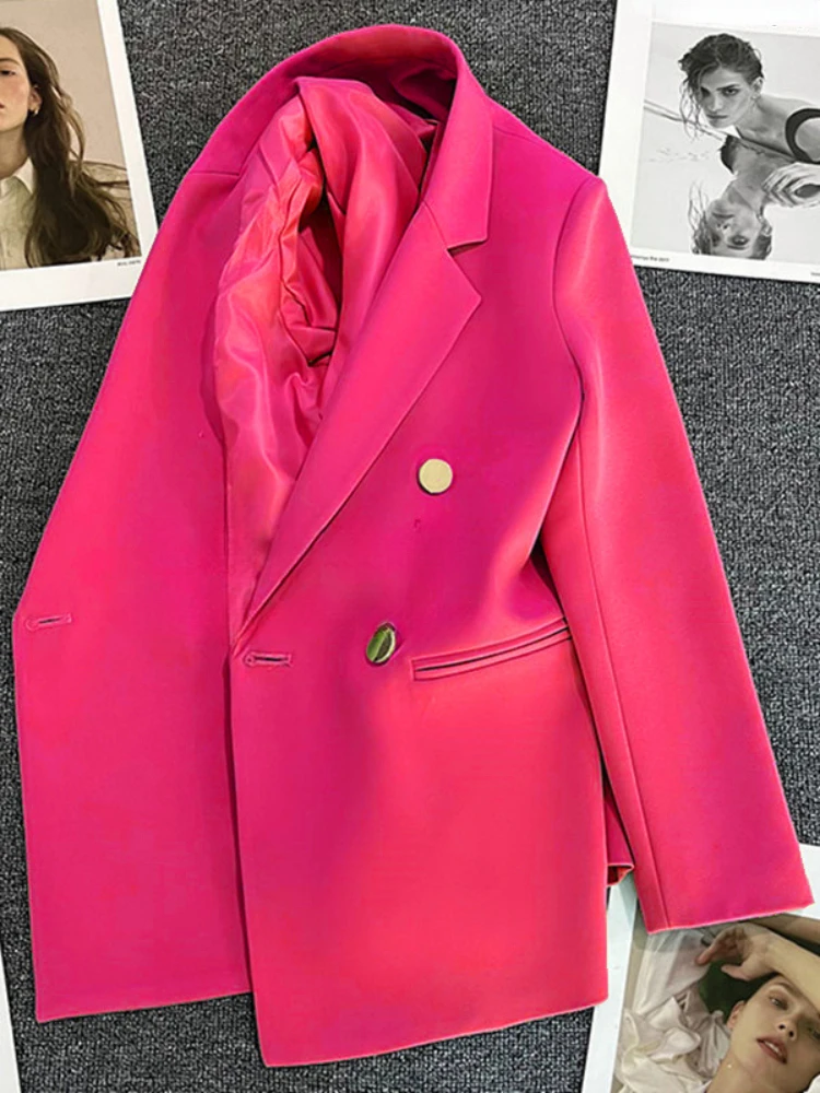 Spring Autumn Korean Fashion Luxury Loose Fit Solid Leisure Women's Clothing Elegant Women's Long Sleeve Blazer Coat
Spring Autumn Korean Fashion Luxury Loose Fit Solid Leisure Women's Clothing Elegant Women's Long Sleeve Blazer Coat