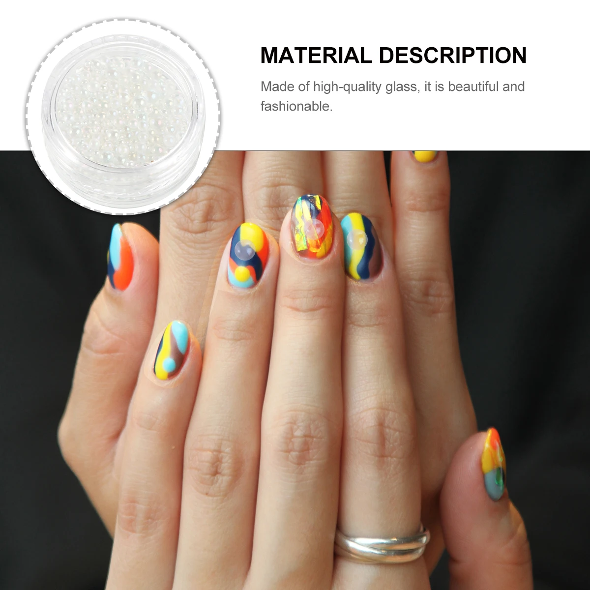 Nail Art Beads Fantasy Manicure Micro Ornament Beauty Accessories Round for Crafting
Nail Art Beads Fantasy Manicure Micro Ornament Beauty Accessories Round for Crafting