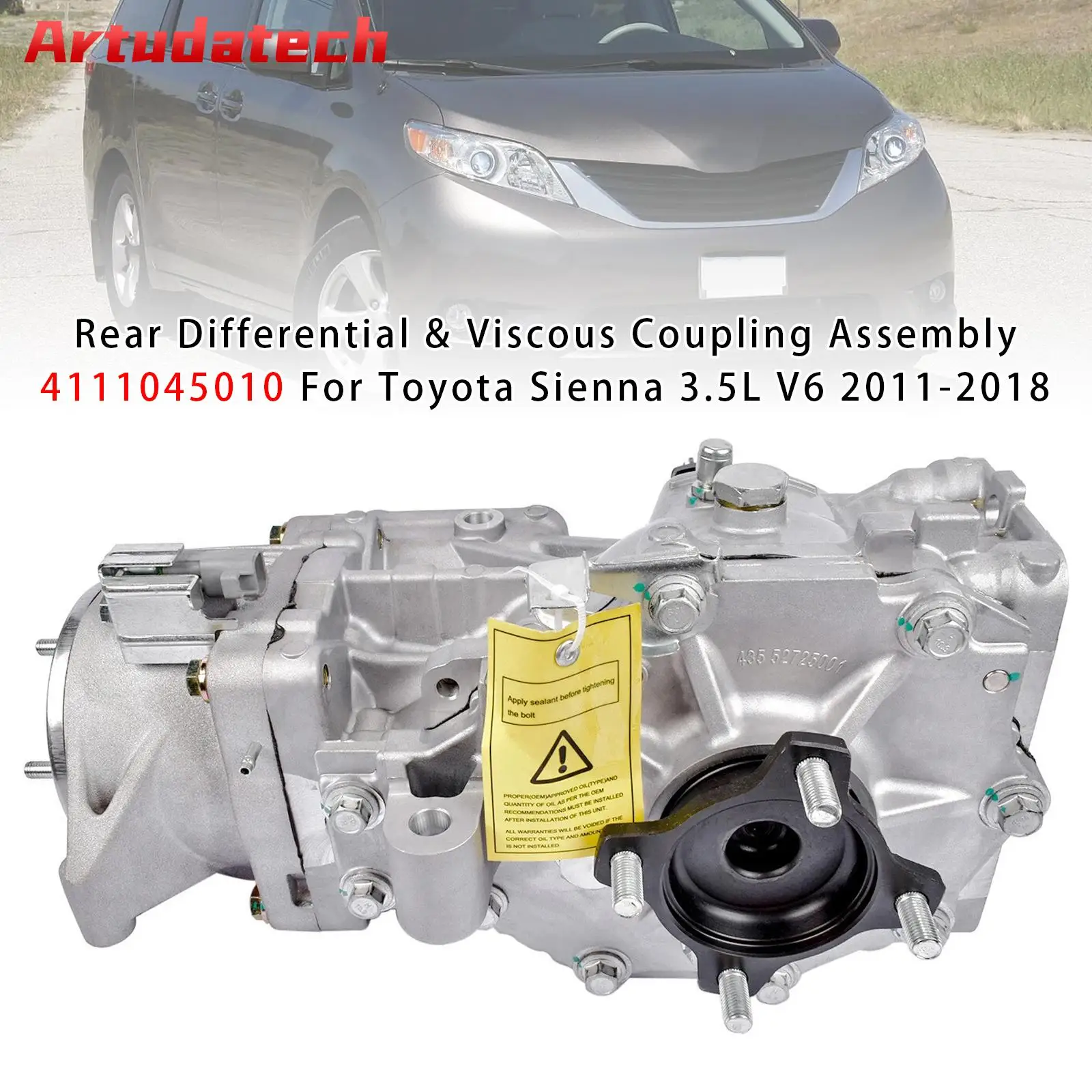 Artudatech Rear Differential Viscous Coupling 4111045010 For Toyota Sienna 3.5L V6 2011 2012 2013 2014 2015 2016 2017 2018
Artudatech Rear Differential Viscous Coupling 4111045010 For Toyota Sienna 3.5L V6 2011 2012 2013 2014 2015 2016 2017 2018