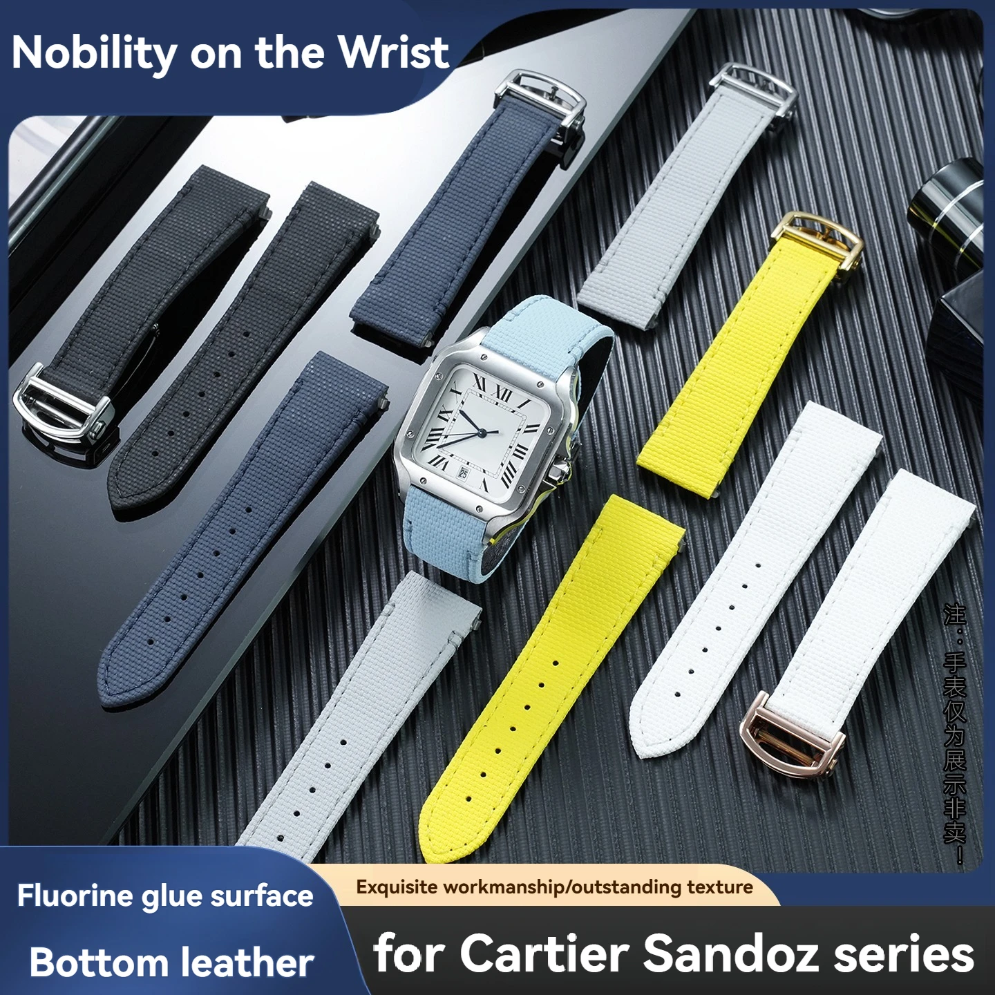 21mm Quick Release Fluororubber Watch Strap For Cartier Santos WSSA0010 WSSA0009 WSSA0008 Waterproof FKM Rubber Replacement Band
21mm Quick Release Fluororubber Watch Strap For Cartier Santos WSSA0010 WSSA0009 WSSA0008 Waterproof FKM Rubber Replacement Band