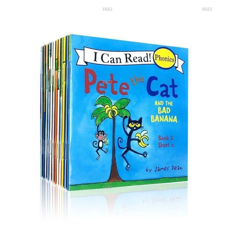 12 книг I Can Read Phonics Series Pete The CAT Карманная книга Natural Phonics 12 томов
12 книг I Can Read Phonics Series Pete The CAT Карманная книга Natural Phonics 12 томов