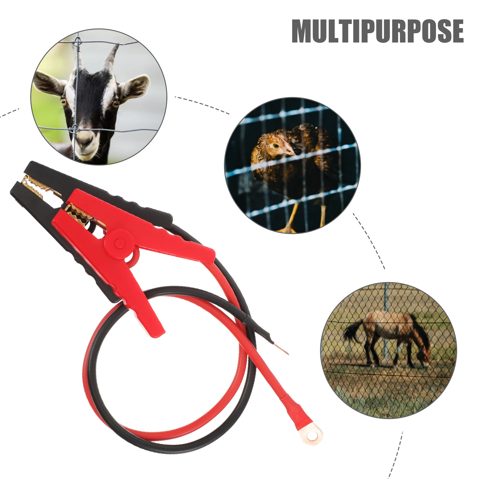 2pcs Electric Fence Jump Cables 05M Clips Charging Leads Connectors Wire Crocodile Clip Farm Fence Accessories
2pcs Electric Fence Jump Cables 05M Clips Charging Leads Connectors Wire Crocodile Clip Farm Fence Accessories
