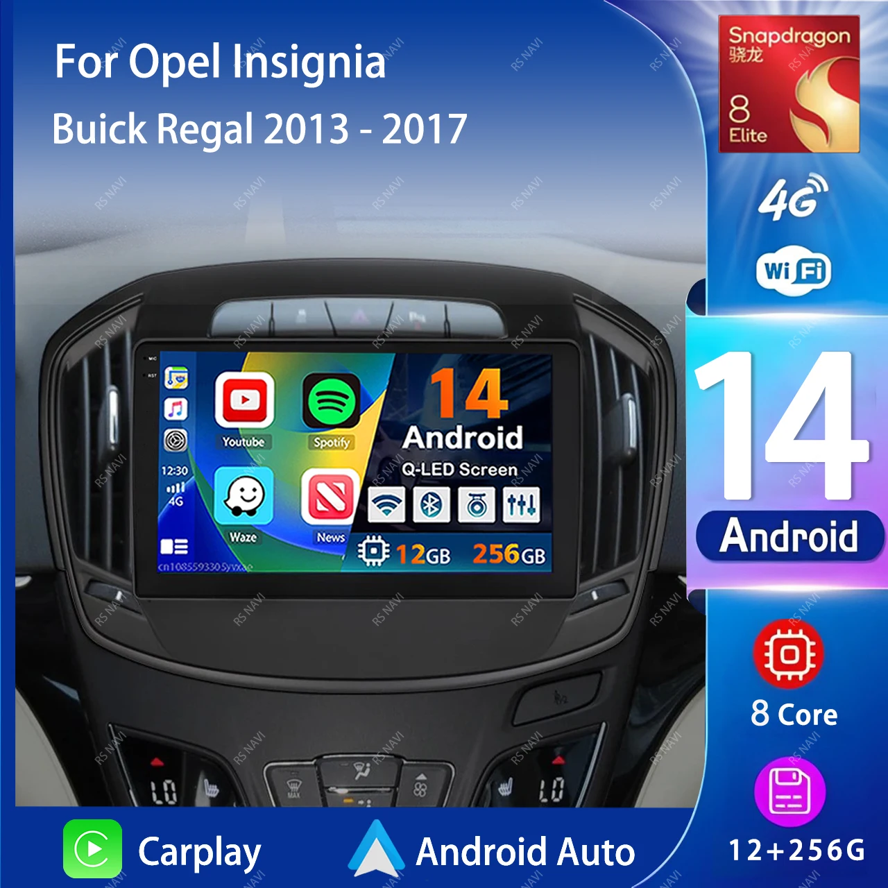 Android 14 Carplay Auto 2K Screen Car Radio Multimedia Player For Opel Insignia For Buick Regal 2013 - 2017 DSP Autoradio Stereo
Android 14 Carplay Auto 2K Screen Car Radio Multimedia Player For Opel Insignia For Buick Regal 2013 - 2017 DSP Autoradio Stereo