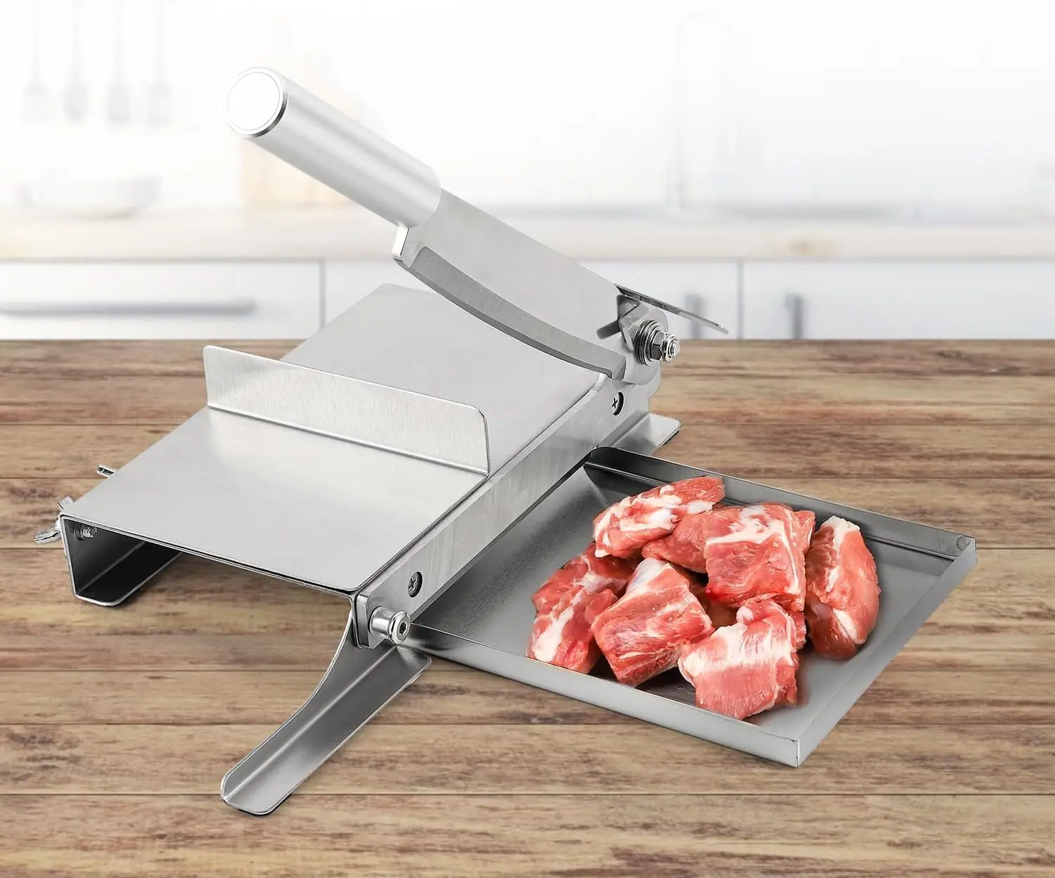 Manual Ribs Meat Slicer Household Stainless Steel Small Bone Cutting Slicing Machine Chicken Lamb Chops Ribs Herb Pastry Cutter
Manual Ribs Meat Slicer Household Stainless Steel Small Bone Cutting Slicing Machine Chicken Lamb Chops Ribs Herb Pastry Cutter