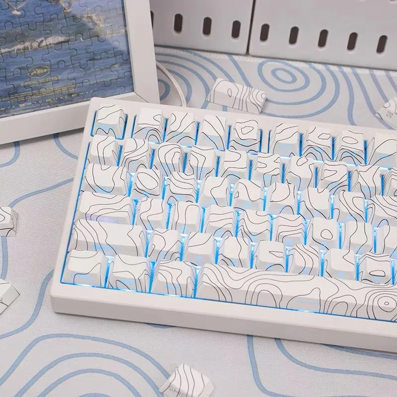 132 Keys Altitude line White Side Print PBT Keycap Backlit RGB Cherry Profile Dye-Sub For Cherry MX Gamer Mechanical Keyboard
132 Keys Altitude line White Side Print PBT Keycap Backlit RGB Cherry Profile Dye-Sub For Cherry MX Gamer Mechanical Keyboard