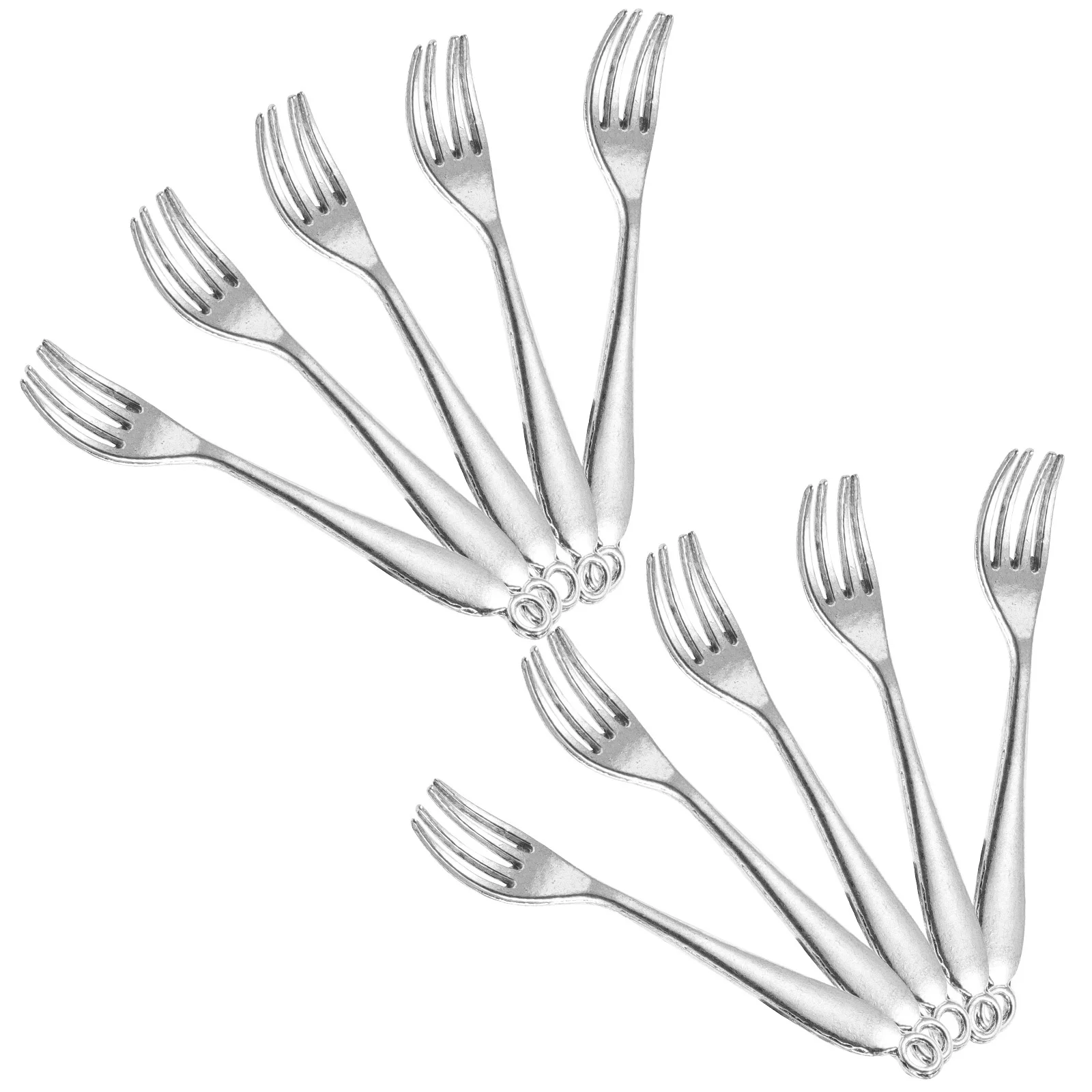 10Pcs Vintage Mini Fork Charms Silver Tableware Pendants for DIY Jewelry Making Necklace Earring Bracelet Craft Supplies
10Pcs Vintage Mini Fork Charms Silver Tableware Pendants for DIY Jewelry Making Necklace Earring Bracelet Craft Supplies
