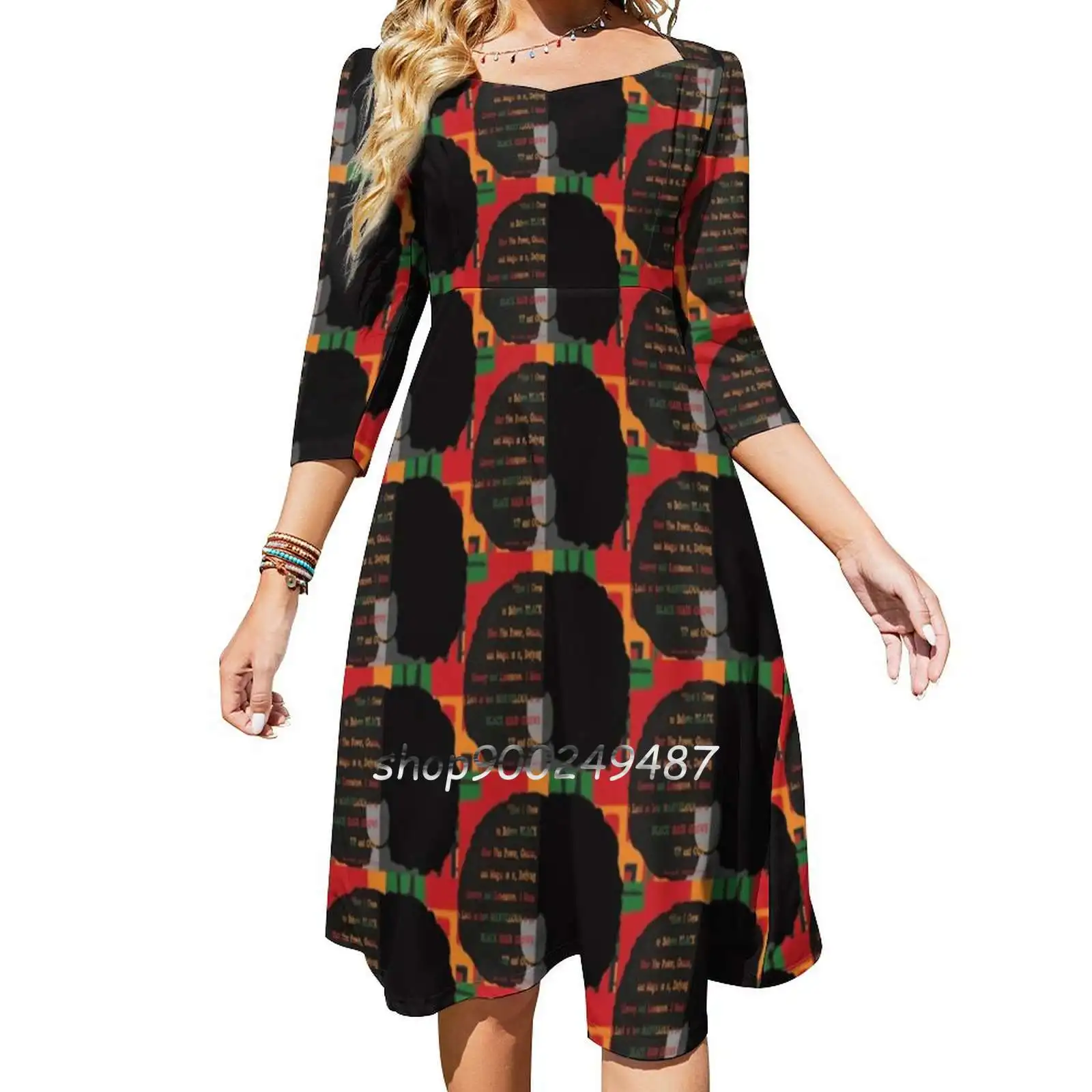 Michaela Powerful Hair Square Neck Dress Sweet Summer Dress Women Elegant Halter Print Dress Black History Month Big Hair Black
Michaela Powerful Hair Square Neck Dress Sweet Summer Dress Women Elegant Halter Print Dress Black History Month Big Hair Black