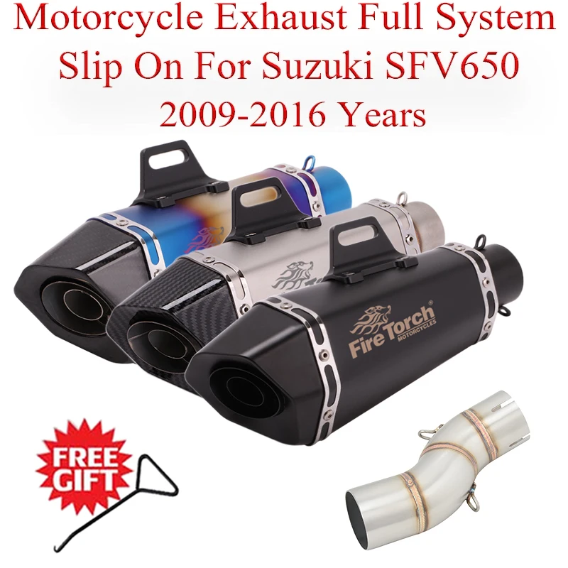 Motorcycle Exhaust System Middle Link Pipe Slip On For Suzuki SFV650 2009 - 2016 Modified Moto Escape Stainless Steel DB Killer
Motorcycle Exhaust System Middle Link Pipe Slip On For Suzuki SFV650 2009 - 2016 Modified Moto Escape Stainless Steel DB Killer