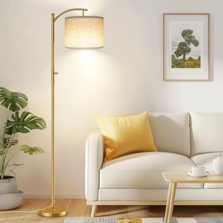 Dimmable Floor Lamp, Arc Floor Lamps for Living Room, Stepless Dimming Modern Standing Lamp with Linen Shade, Tall Lamp for Bed
Dimmable Floor Lamp, Arc Floor Lamps for Living Room, Stepless Dimming Modern Standing Lamp with Linen Shade, Tall Lamp for Bed