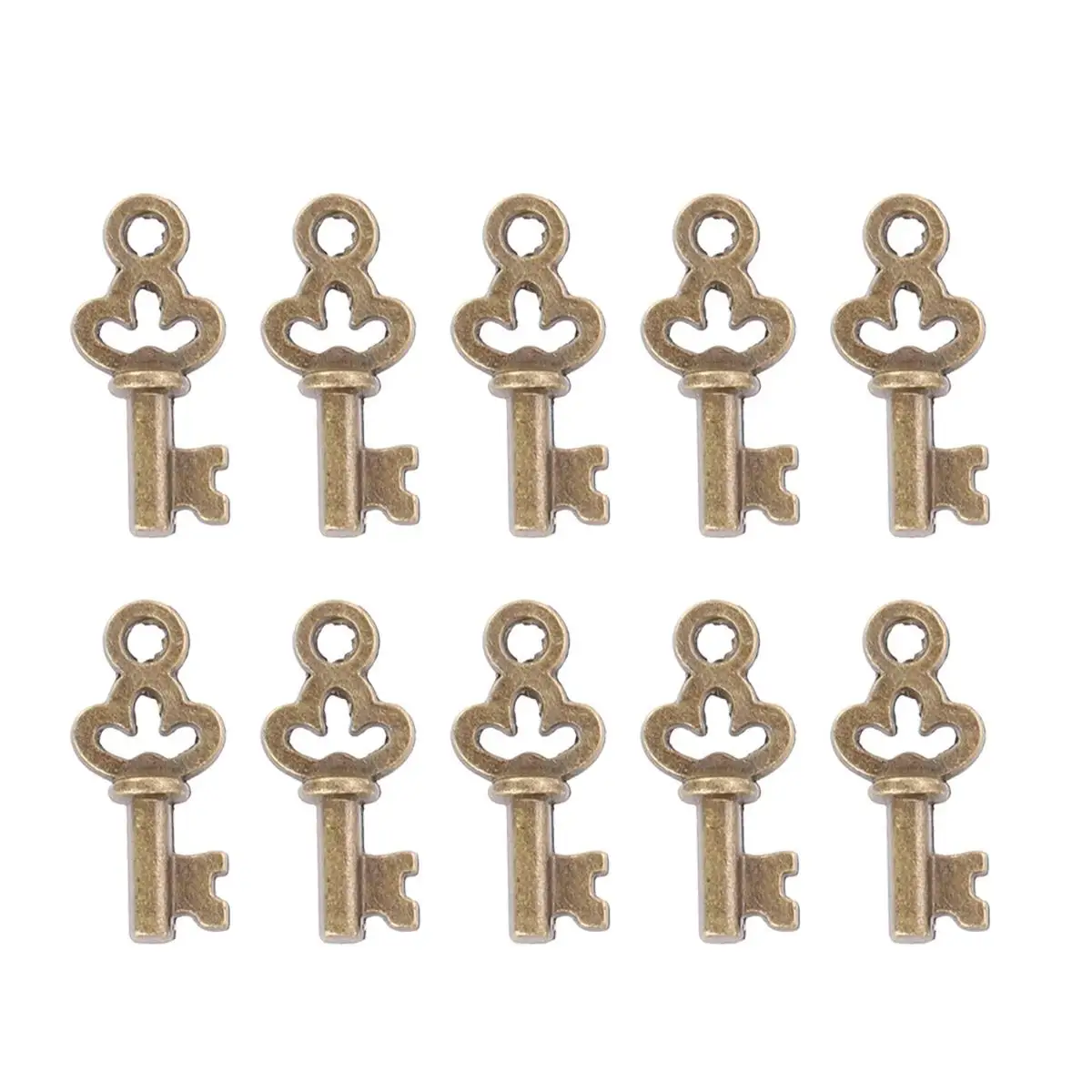 20 Pcs Vintage Keys Pendants Metal Charms Bronze Finish DIY Accessories Jewelry Making Crafts Zinc Alloy Lead Free
20 Pcs Vintage Keys Pendants Metal Charms Bronze Finish DIY Accessories Jewelry Making Crafts Zinc Alloy Lead Free
