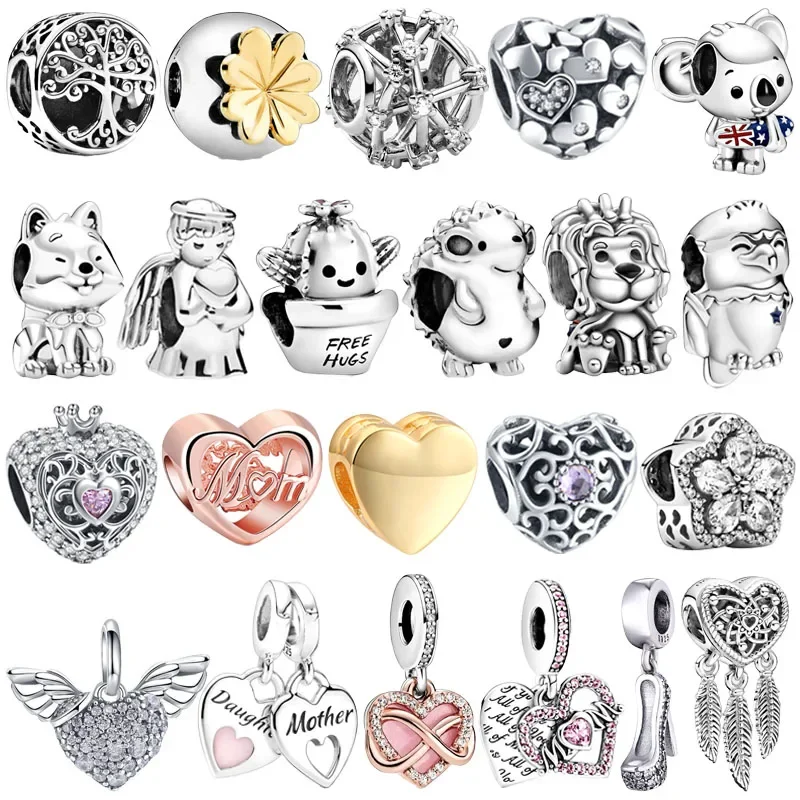 Original 925 Sterling Silver Crystal Love Heart Dreamcatcher Charms Beads for Pandora Bracelets Necklaces Women DIY Jewelry Gift
Original 925 Sterling Silver Crystal Love Heart Dreamcatcher Charms Beads for Pandora Bracelets Necklaces Women DIY Jewelry Gift
