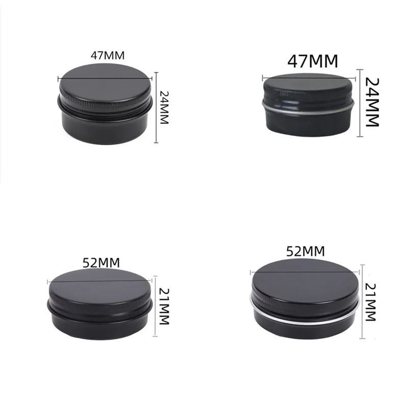 200pcs Matte Black Cream Jar Empty 30g Candle Jars 47x24mm/52x21mm Cosmetic Makeup Lip Balm Container Aluminum Tin with Lid
200pcs Matte Black Cream Jar Empty 30g Candle Jars 47x24mm/52x21mm Cosmetic Makeup Lip Balm Container Aluminum Tin with Lid