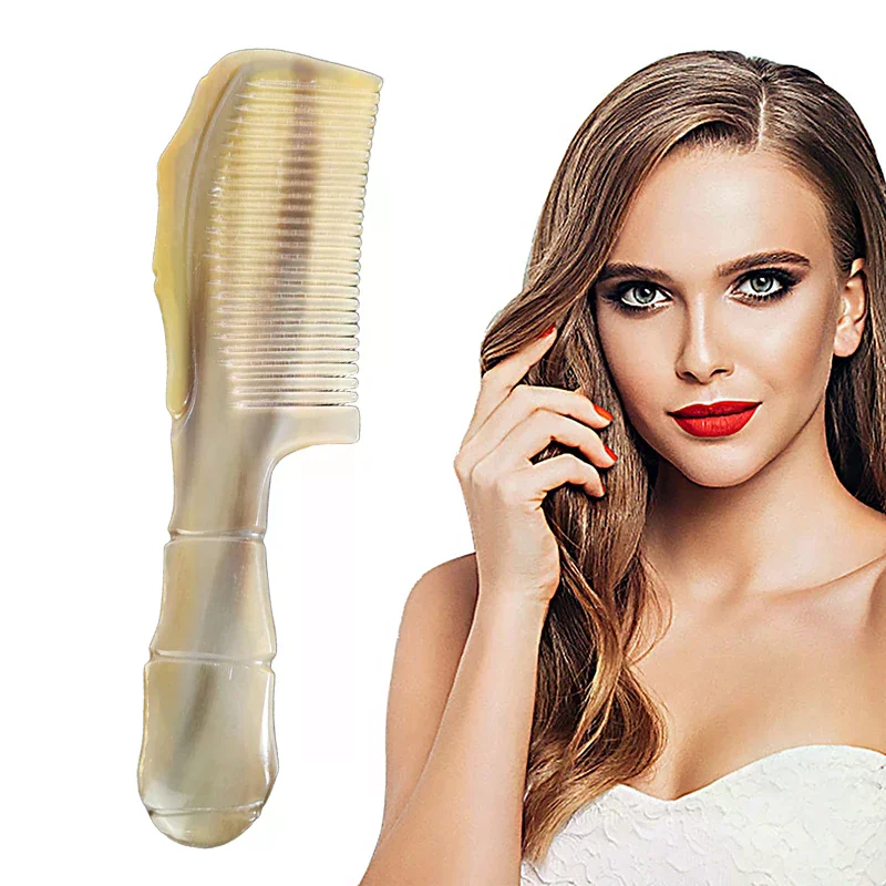 Natural Ox Horn Comb Detangling Comb Fine Teeth Anti Static Massage Hair Comb Reduces Hair Breakage & Hair Lossand Protect Scalp
Natural Ox Horn Comb Detangling Comb Fine Teeth Anti Static Massage Hair Comb Reduces Hair Breakage & Hair Lossand Protect Scalp