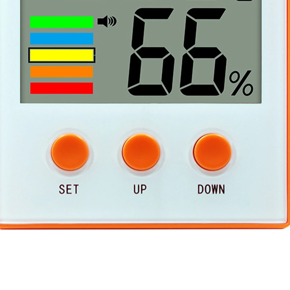 Orange Thermometer Hygrometer Household Interior Electronic Measurement Home Office Daily Life Large LCD 24 Holes Temp Humidity
Orange Thermometer Hygrometer Household Interior Electronic Measurement Home Office Daily Life Large LCD 24 Holes Temp Humidity