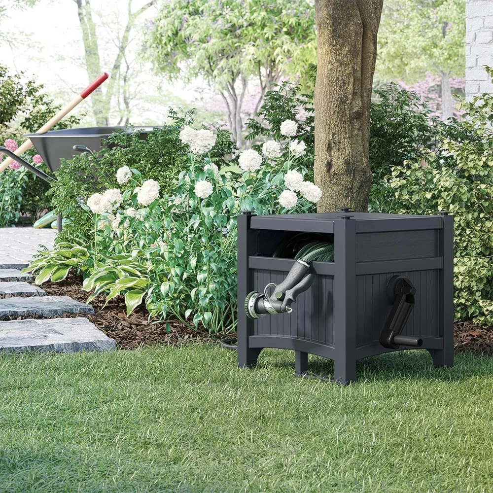 US Shipping Hot New Garden Hose Storage Reel Box Outdoor Resin Container Holds 100 Feet 5/8 Inch Vinyl Water Hose No Assembly
US Shipping Hot New Garden Hose Storage Reel Box Outdoor Resin Container Holds 100 Feet 5/8 Inch Vinyl Water Hose No Assembly