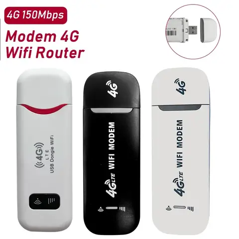 4G LTE Wireless USB Dongle Mobile Broadband 150Mbps Modem Stick Sim Card Router Network Card USB Modem Stick for Home Office