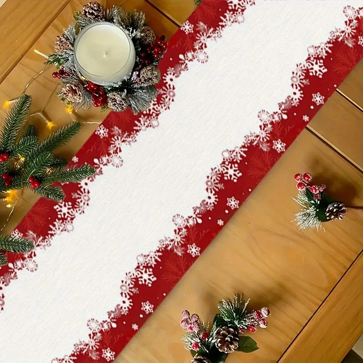 Minimalist Red Snowflake Linen Table Runner Table And Kitchen Linens Home Decor Items For Cafe Dining Room Christmas
Minimalist Red Snowflake Linen Table Runner Table And Kitchen Linens Home Decor Items For Cafe Dining Room Christmas