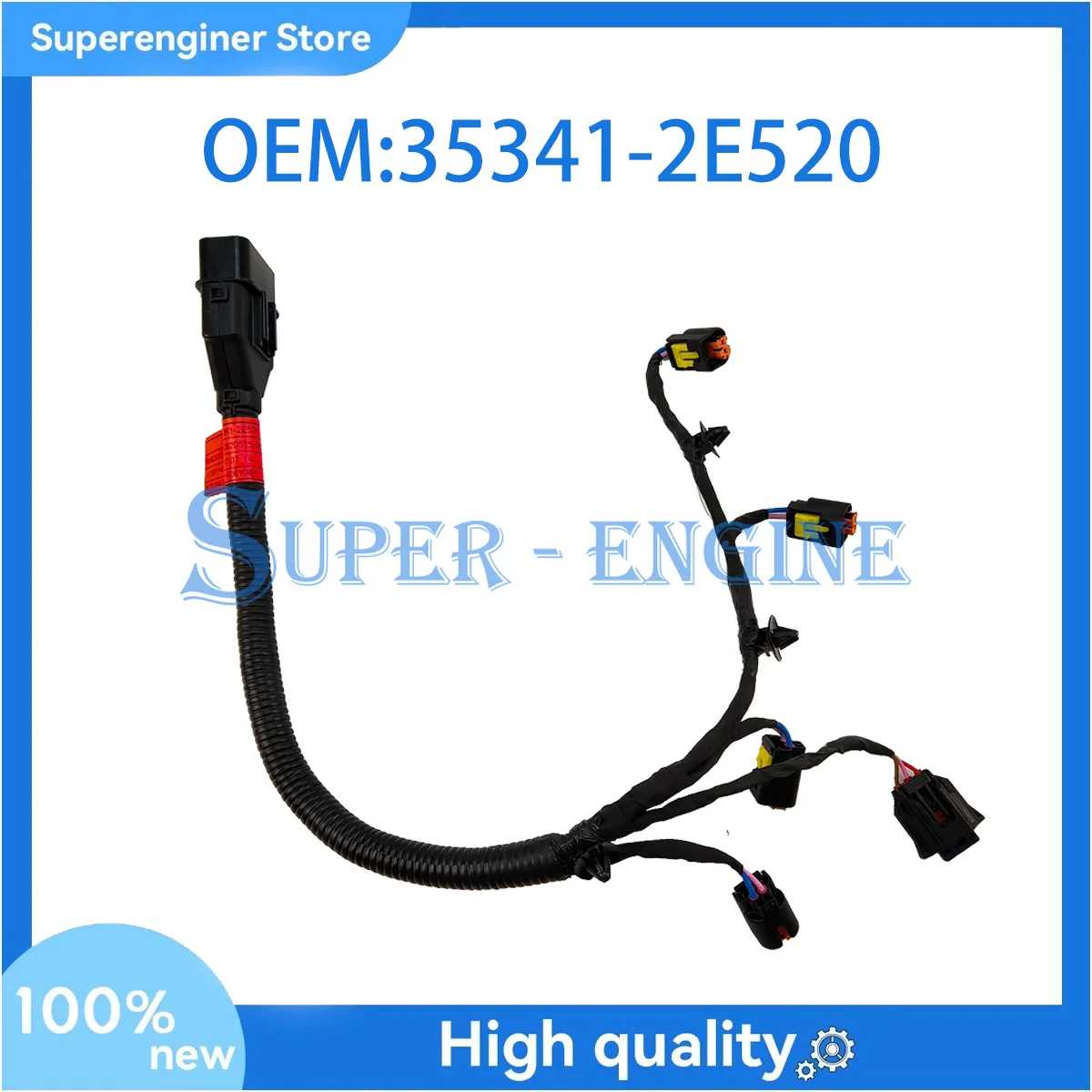 35341-2E520 353412E520 Brand New Injector Harness For Hyundai Elantra Tucson Kia Forte Soul 2.0L
35341-2E520 353412E520 Brand New Injector Harness For Hyundai Elantra Tucson Kia Forte Soul 2.0L