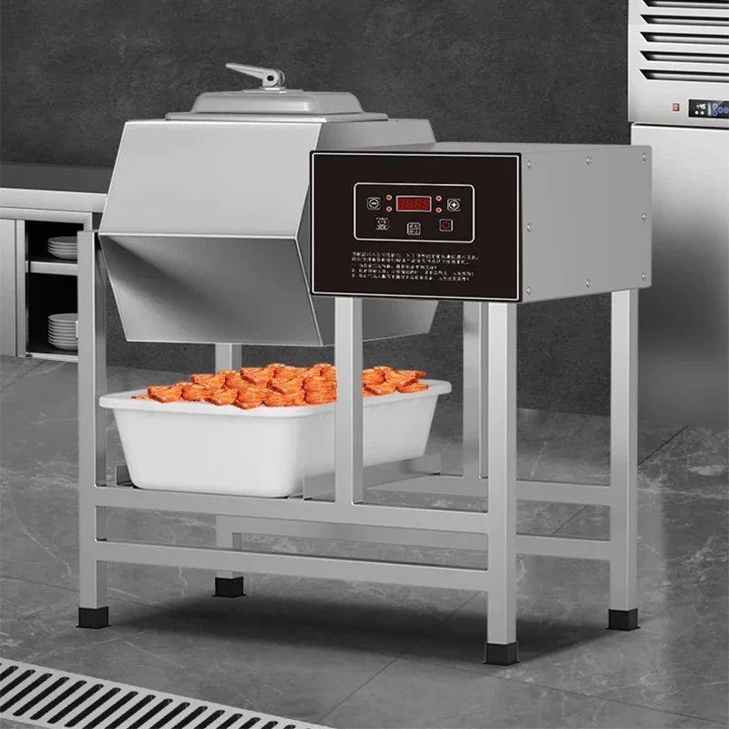 45L Commercial Brining Machine with Vacuum Drum and Automatic Mixing for Chicken Drumstick Brining and Meat Mixing(Customized)
45L Commercial Brining Machine with Vacuum Drum and Automatic Mixing for Chicken Drumstick Brining and Meat Mixing(Customized)