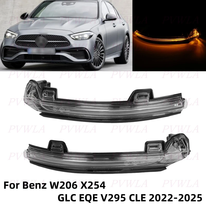 Для Mercedes-Benz W206 C180/200 X254 GLC300/450 V295 EQE350/500 2022 2023 2024 2025: Указатель поворота в зеркале заднего вида / Светодиодный сигнал поворота
Для Mercedes-Benz W206 C180/200 X254 GLC300/450 V295 EQE350/500 2022 2023 2024 2025: Указатель поворота в зеркале заднего вида / Светодиодный сигнал поворота