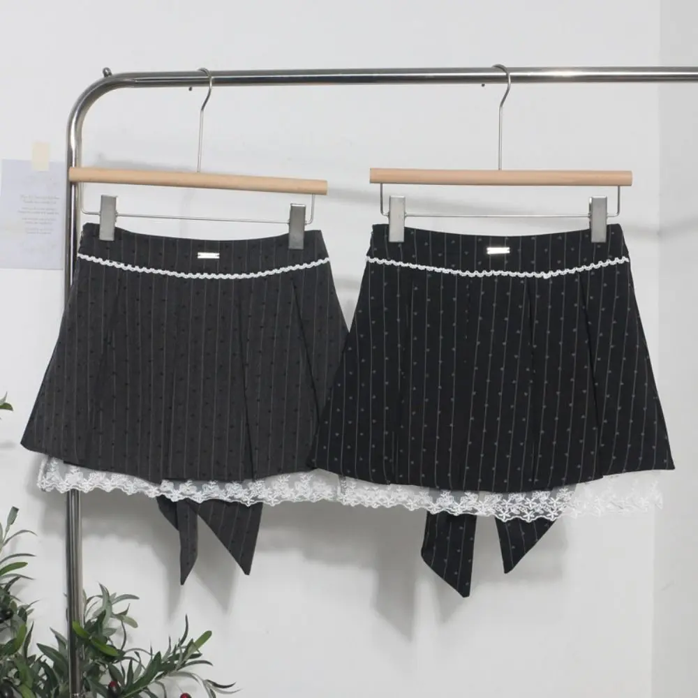 Cute Heart Lace Pleated Skirt Dots Sweet Short Skirt Women Large Bow High Waist A-Line Mini Skirt Party
Cute Heart Lace Pleated Skirt Dots Sweet Short Skirt Women Large Bow High Waist A-Line Mini Skirt Party