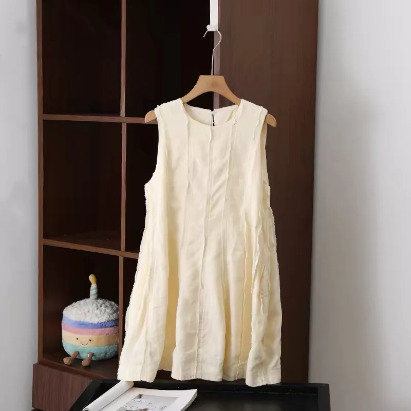 Nordic G1300+ Summer 2026 Small Fragrance Style Multi-piece Tailored Linen Pleated Dress Women Loose Fit Sleeveless round Neck
Nordic G1300+ Summer 2026 Small Fragrance Style Multi-piece Tailored Linen Pleated Dress Women Loose Fit Sleeveless round Neck
