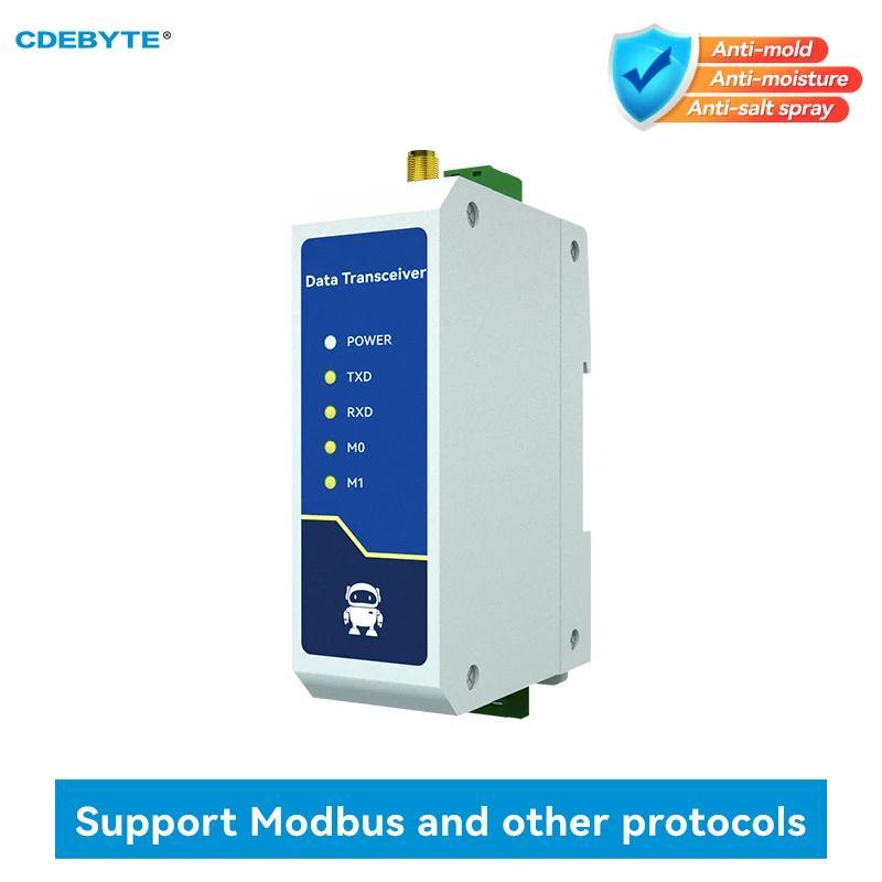 Industrial Wireless Digital Transmission LoRa Radio RS232 30dBm 10KM CDEBYTE E95-DTU(900SL30-232) 915/868MHz Optical Isolation
Industrial Wireless Digital Transmission LoRa Radio RS232 30dBm 10KM CDEBYTE E95-DTU(900SL30-232) 915/868MHz Optical Isolation