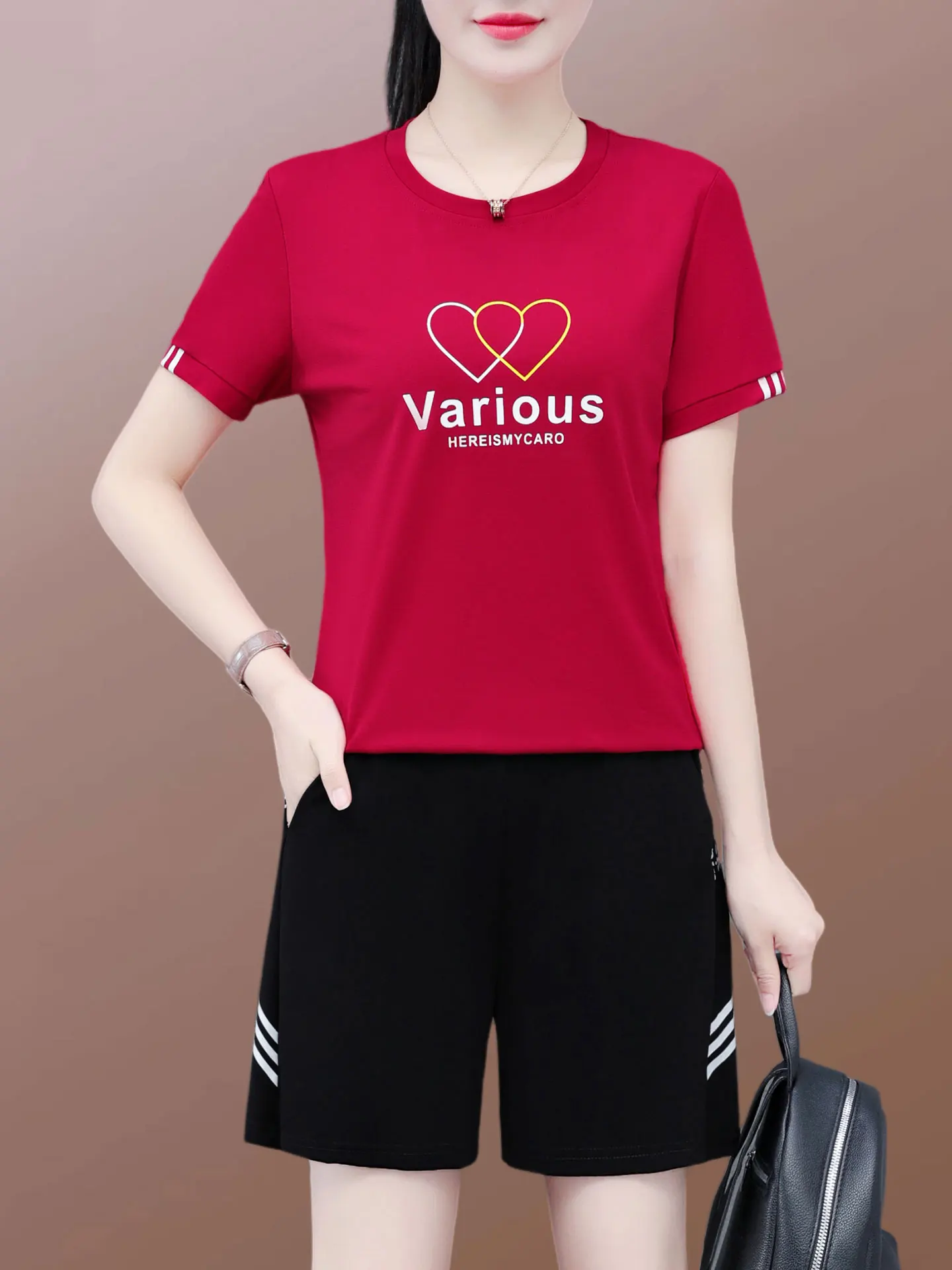 Новинка 2025, спортивный комплект из ледяного шелка, женский летний спортивный костюм для бега, повседневный костюм из двух предметов, хлопок, нейлон, спандекс, круглый Ne ort Sve
Новинка 2025, спортивный комплект из ледяного шелка, женский летний спортивный костюм для бега, повседневный костюм из двух предметов, хлопок, нейлон, спандекс, круглый Ne ort Sve