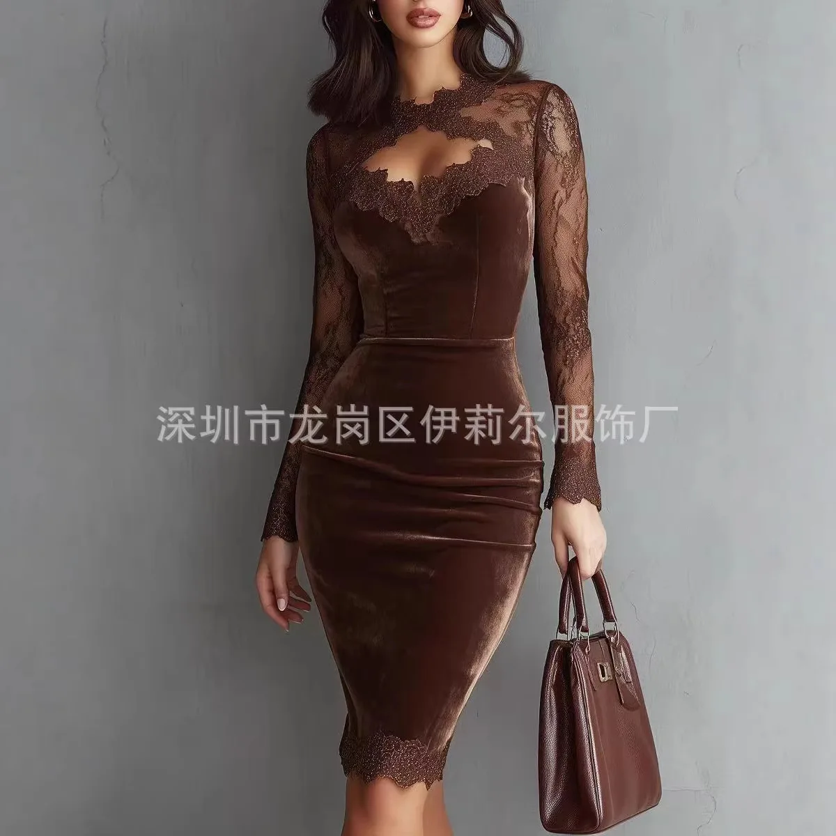 Spring Summer Women Lace Trim Long Sleeve French Dress Dresses Elegant Gown
Spring Summer Women Lace Trim Long Sleeve French Dress Dresses Elegant Gown