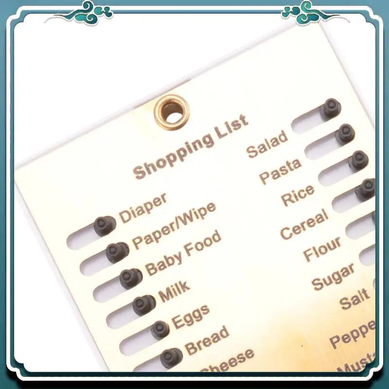 1 PCS Metal Grocery List Reusable Shopping List Marker System Shopping List Memory Reminder Board
1 PCS Metal Grocery List Reusable Shopping List Marker System Shopping List Memory Reminder Board