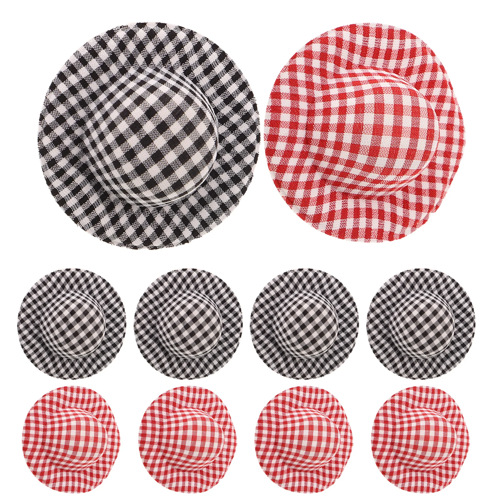 20Pcs Mini Plaid Hats Lightweight Small Caps for Crafts Party Decorations Hair Accessories Dollhouse Mini Hat Hat 
20Pcs Mini Plaid Hats Lightweight Small Caps for Crafts Party Decorations Hair Accessories Dollhouse Mini Hat Hat