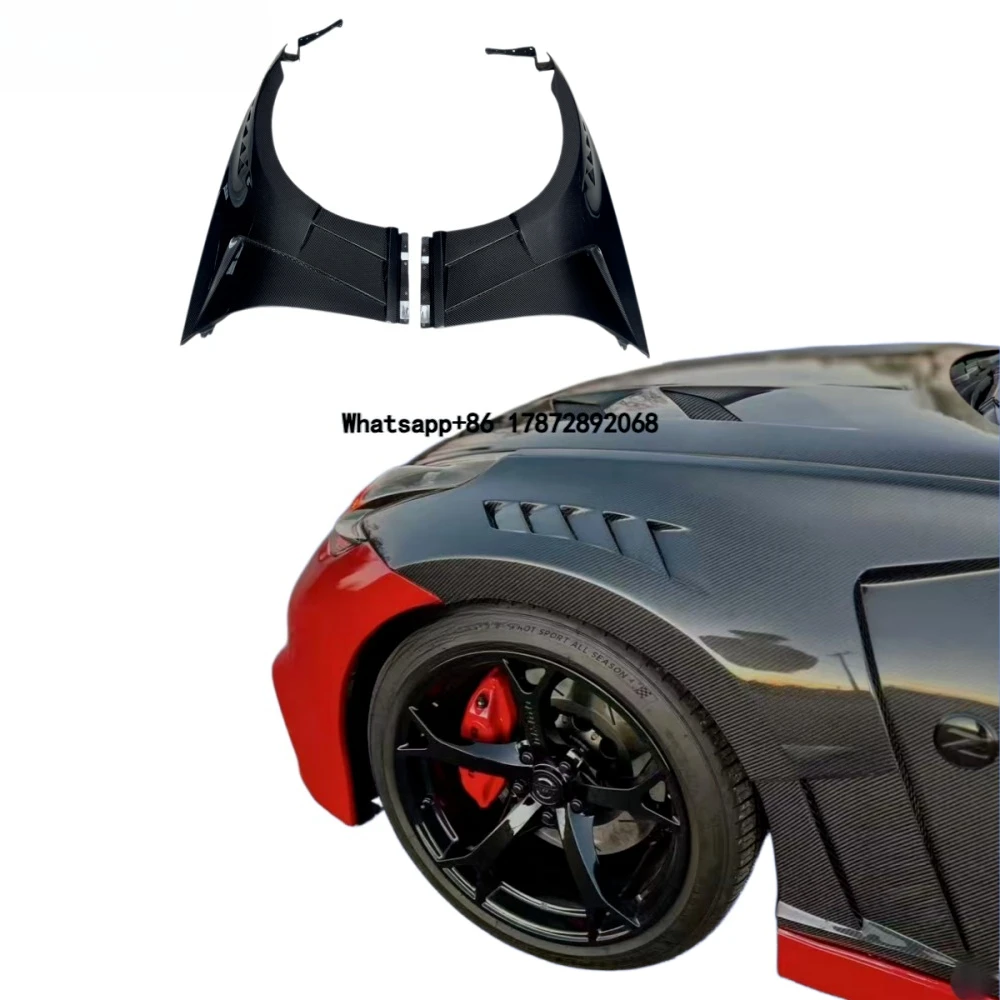 Special Wet Carbon Fiber Multi-hole Mud Flaps for 370Z High Quality Side Guards Modified Car Mudguards for
Special Wet Carbon Fiber Multi-hole Mud Flaps for 370Z High Quality Side Guards Modified Car Mudguards for