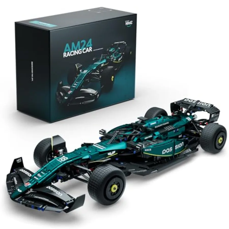 AM24 Formula 1 Racing Car Building Set 1:8 Scale Collectible Set for Adults ABS Plastic Matte Black and Red Authentic Detailing
AM24 Formula 1 Racing Car Building Set 1:8 Scale Collectible Set for Adults ABS Plastic Matte Black and Red Authentic Detailing