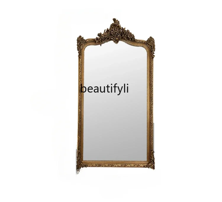 A13 European retro full-body mirror carved full-length mirror floor clothing store antique fitting mirror
A13 European retro full-body mirror carved full-length mirror floor clothing store antique fitting mirror