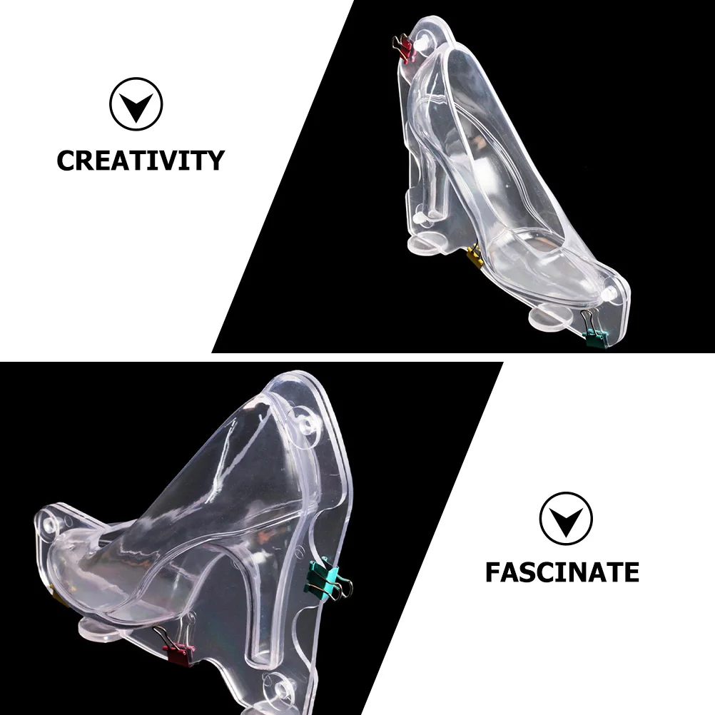 2pcs Clear Chocolate Candy Diy Supply Mold High-Heeled Shoe Design Plastic Mold For Homemade Baking Gift
2pcs Clear Chocolate Candy Diy Supply Mold High-Heeled Shoe Design Plastic Mold For Homemade Baking Gift