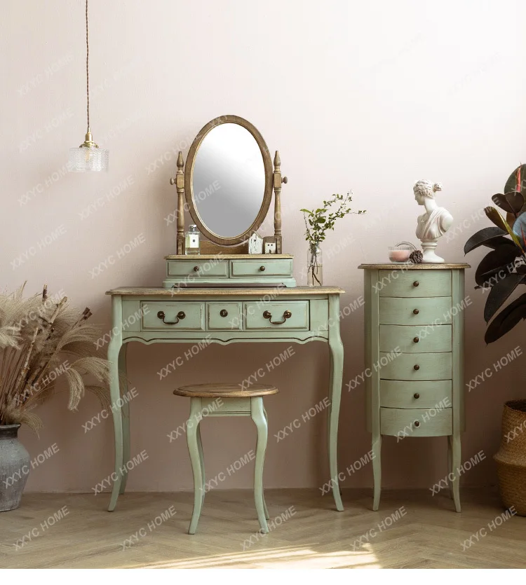 HH Minimalist Green Vanity Table Drawers Vintage Bedroom Vanity Makeup Desk Wooden Unique Table De Coiffeuse Stuff For Room
HH Minimalist Green Vanity Table Drawers Vintage Bedroom Vanity Makeup Desk Wooden Unique Table De Coiffeuse Stuff For Room