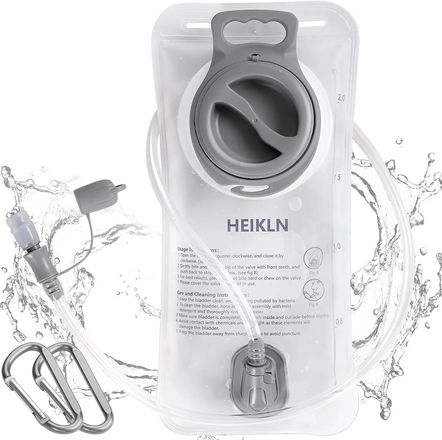 Hydration Bladder 1.5L-2L-2.5L-3L Leak Proof Water Reservoir BPA Free Easy Clean for Hiking Camping Running
Hydration Bladder 1.5L-2L-2.5L-3L Leak Proof Water Reservoir BPA Free Easy Clean for Hiking Camping Running
