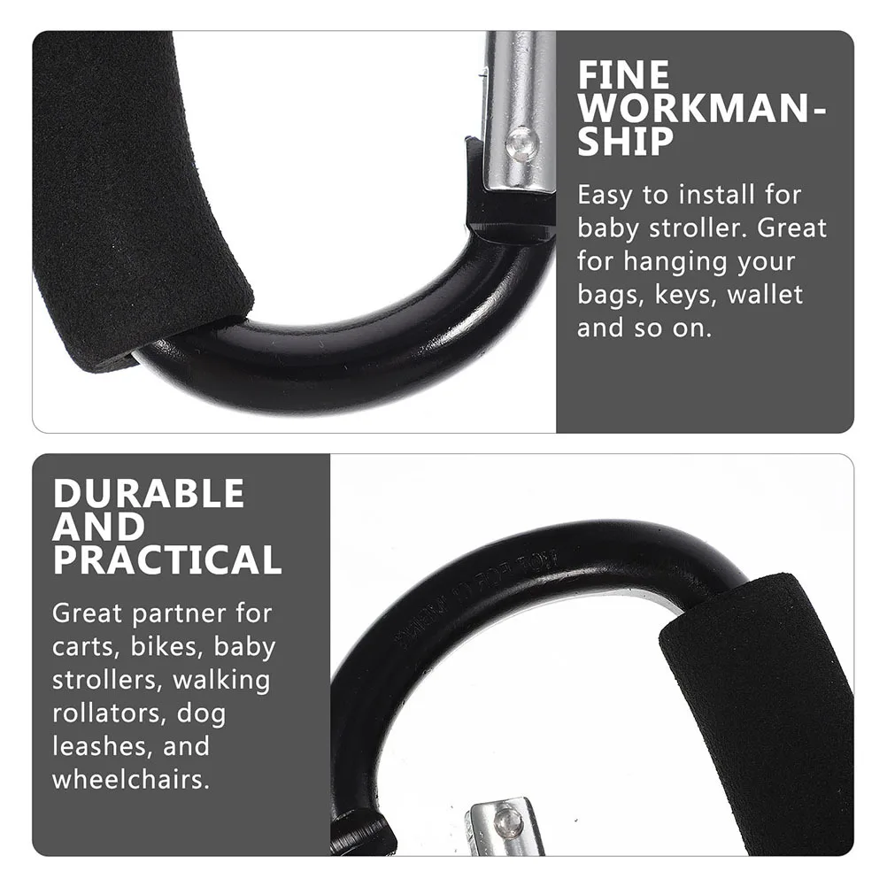3Pcs Baby Stroller Hooks Durable Aluminum Alloy Stroller Carabiners Easy Install Practical Hangers for Shopping Bags Diaper Bags
3Pcs Baby Stroller Hooks Durable Aluminum Alloy Stroller Carabiners Easy Install Practical Hangers for Shopping Bags Diaper Bags