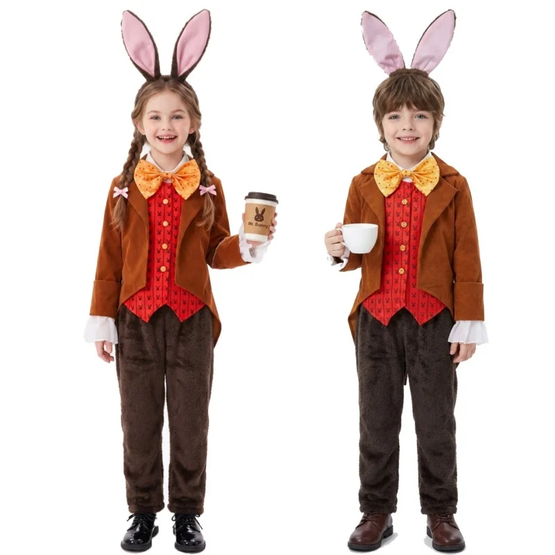 Halloween New Children's Alice in Wonderland March Rabbit Cosplay Costume Rabbit Mr Animal Performance Outfit Polyester Fiber
Halloween New Children's Alice in Wonderland March Rabbit Cosplay Costume Rabbit Mr Animal Performance Outfit Polyester Fiber