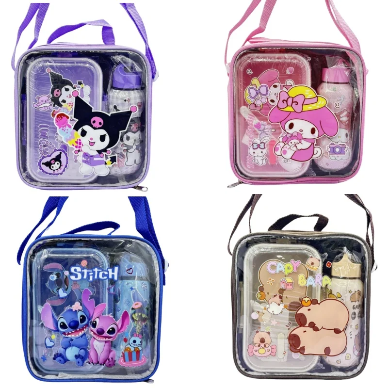 KT Kuromi melodyCute Cartoon Two-Piece Lunch Box And Water Cup Set with Insulated Bag Student School Bento Box And Drinkware Set 
KT Kuromi melodyCute Cartoon Two-Piece Lunch Box And Water Cup Set with Insulated Bag Student School Bento Box And Drinkware Set