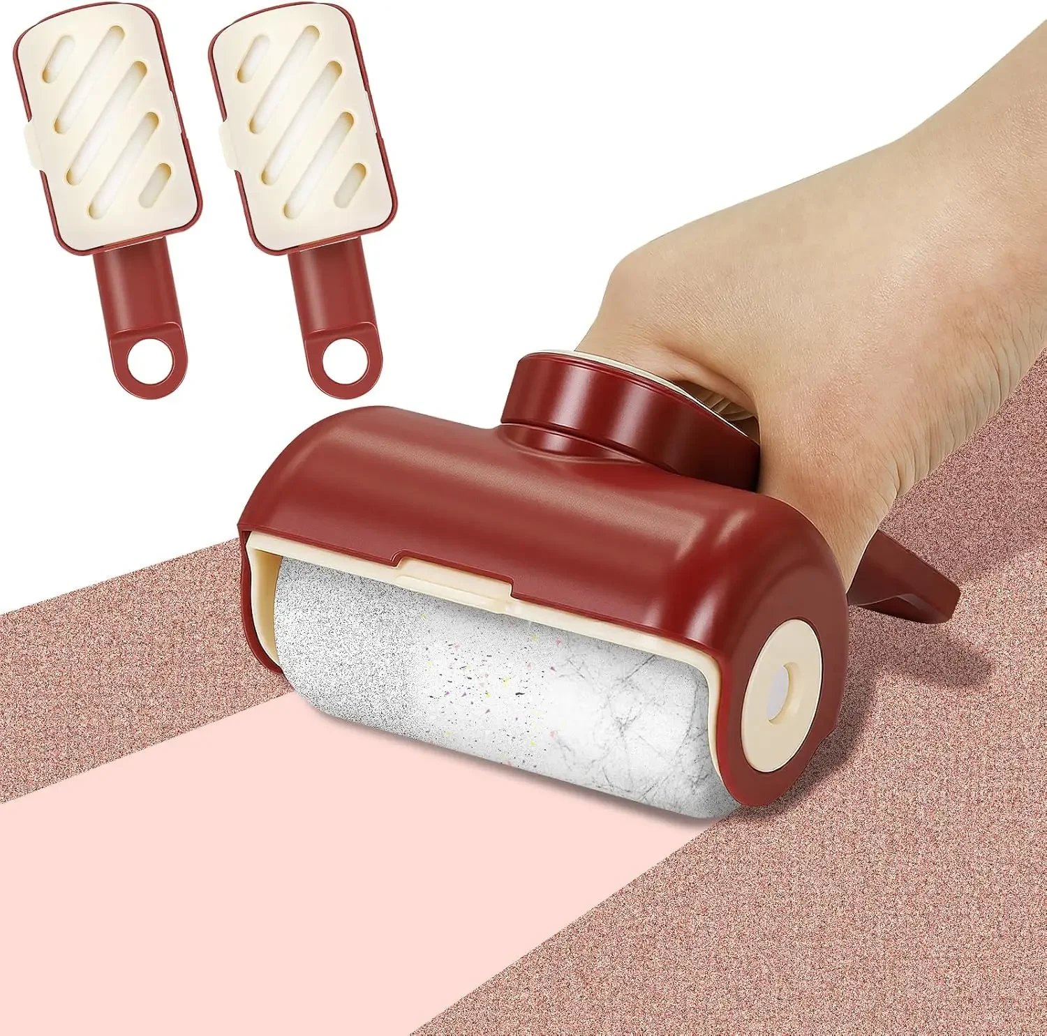 Portable Washable Lint Roller 2 Pack, 360° Rotating Handle, Large Hanging Hole, Beige
Portable Washable Lint Roller 2 Pack, 360° Rotating Handle, Large Hanging Hole, Beige