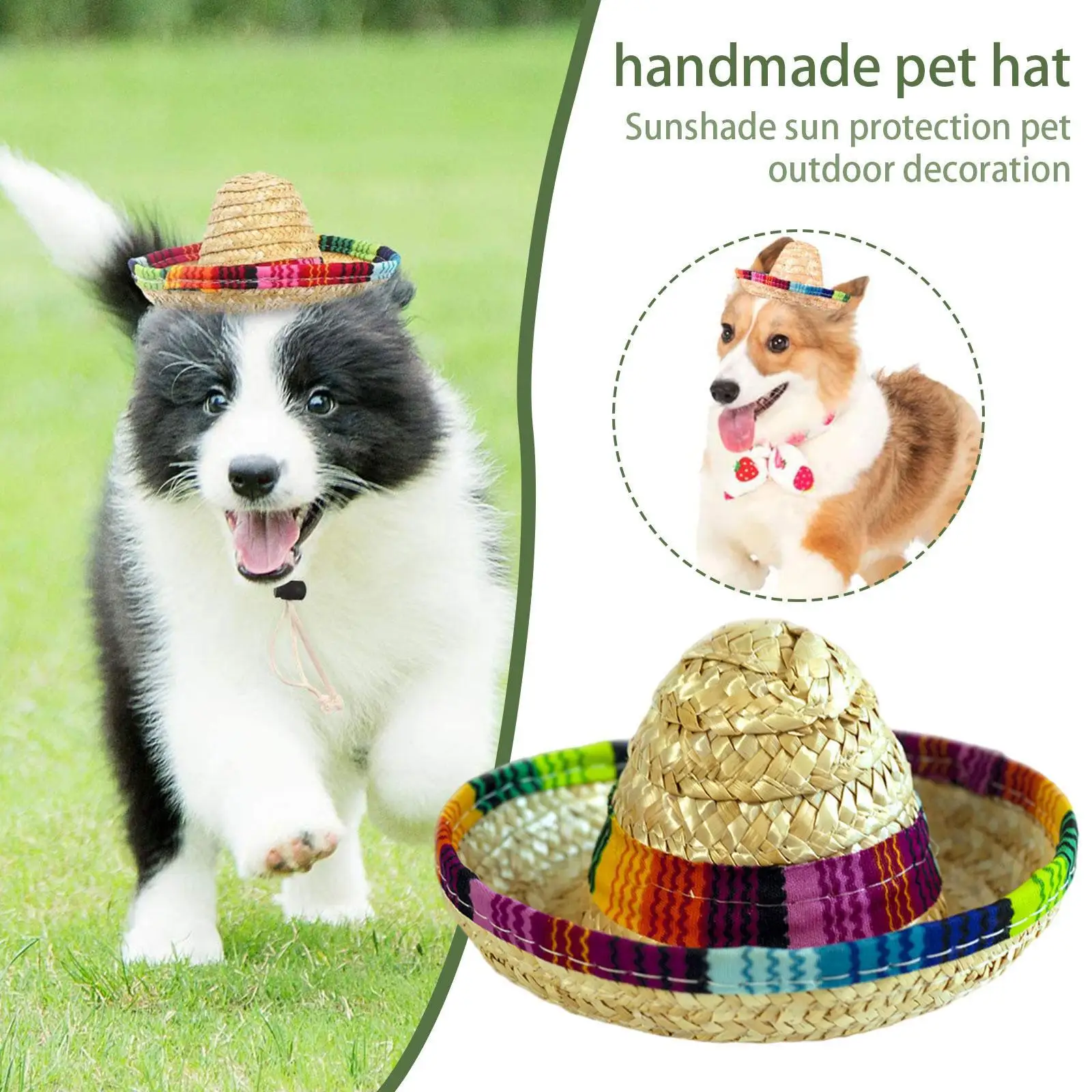 Costume Dog Supplies Sombrero Pet Straw Hat Pet Ornaments Mexican Cat Pet Colorful Dog Sombrero Straw Straw Hat O3H7
Costume Dog Supplies Sombrero Pet Straw Hat Pet Ornaments Mexican Cat Pet Colorful Dog Sombrero Straw Straw Hat O3H7