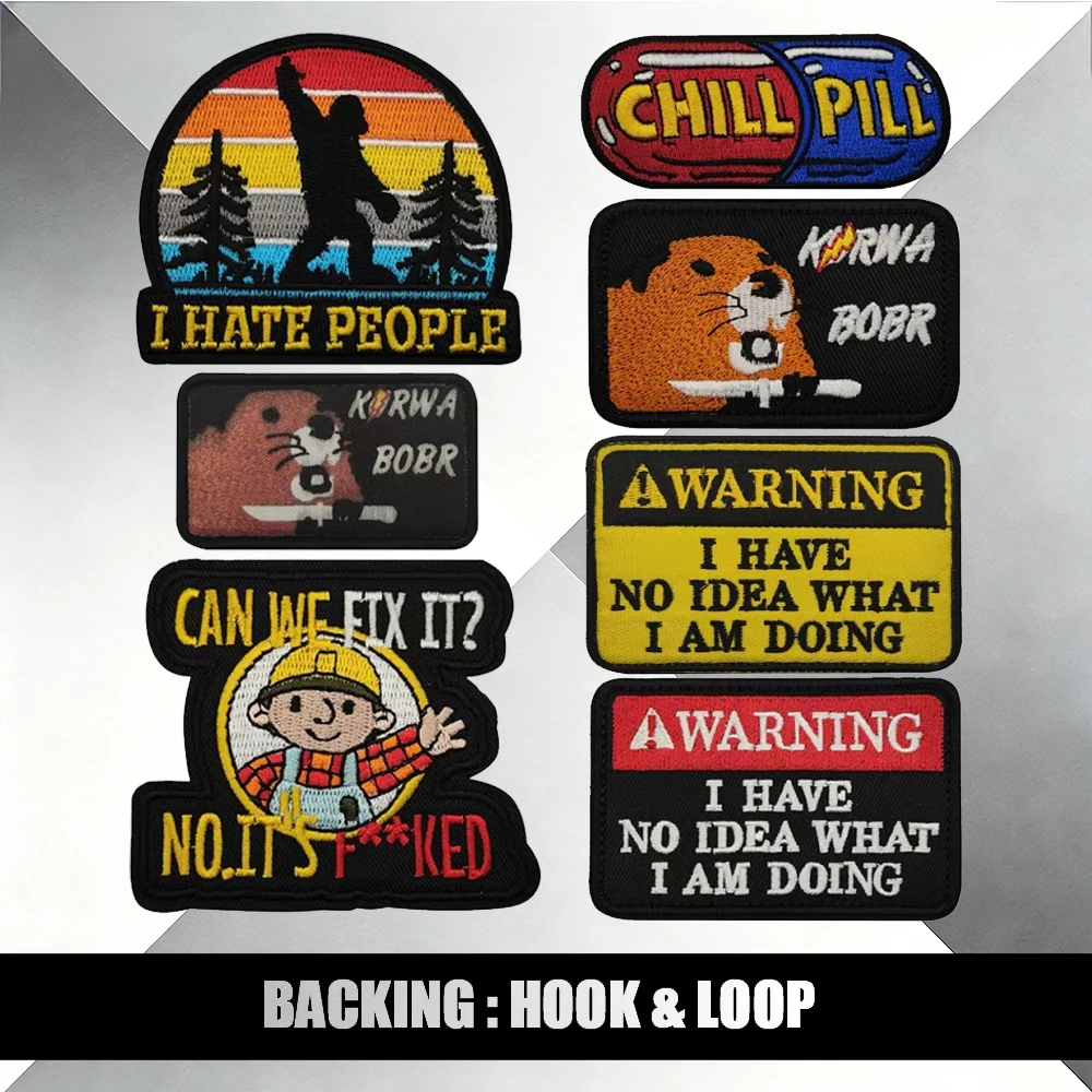 Funny Survival Style Embroidered Patches - Retro Slogan & Hardcore Meme Patches Workwear Jacket & Backpack Patches
Funny Survival Style Embroidered Patches - Retro Slogan & Hardcore Meme Patches Workwear Jacket & Backpack Patches