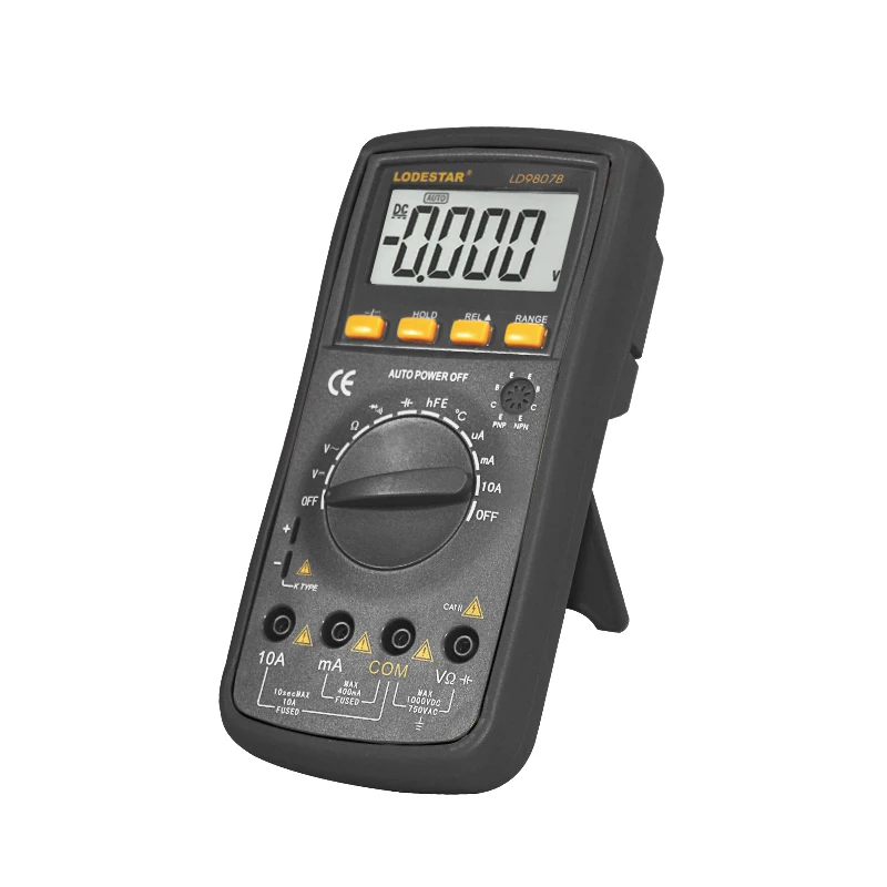 Новый цифровой мультиметр LODESTAR LD9807B для измерения переменного/постоянного напряжения, тока и сопротивления с высокой точностью
Новый цифровой мультиметр LODESTAR LD9807B для измерения переменного/постоянного напряжения, тока и сопротивления с высокой точностью